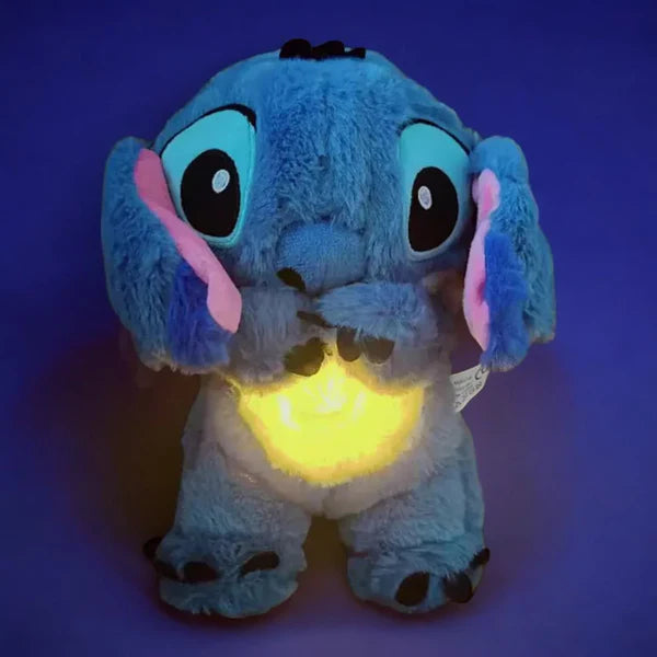 Peluche Relajante de Stitch (Respiración + Luz + Música)