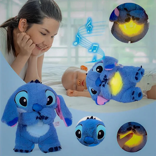 Peluche Relajante de Stitch (Respiración + Luz + Música)