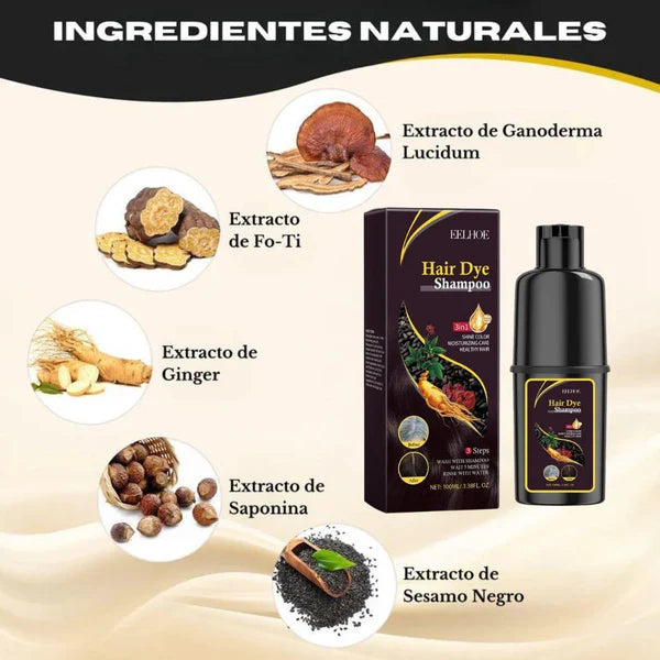 Champú AntiCanas HairDye 400ml - Para Mujeres y Hombres