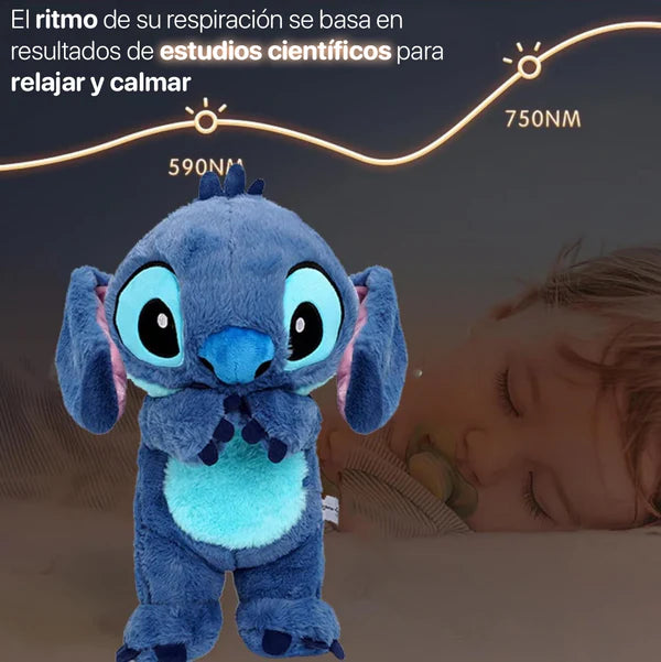 Peluche Relajante de Stitch (Respiración + Luz + Música)